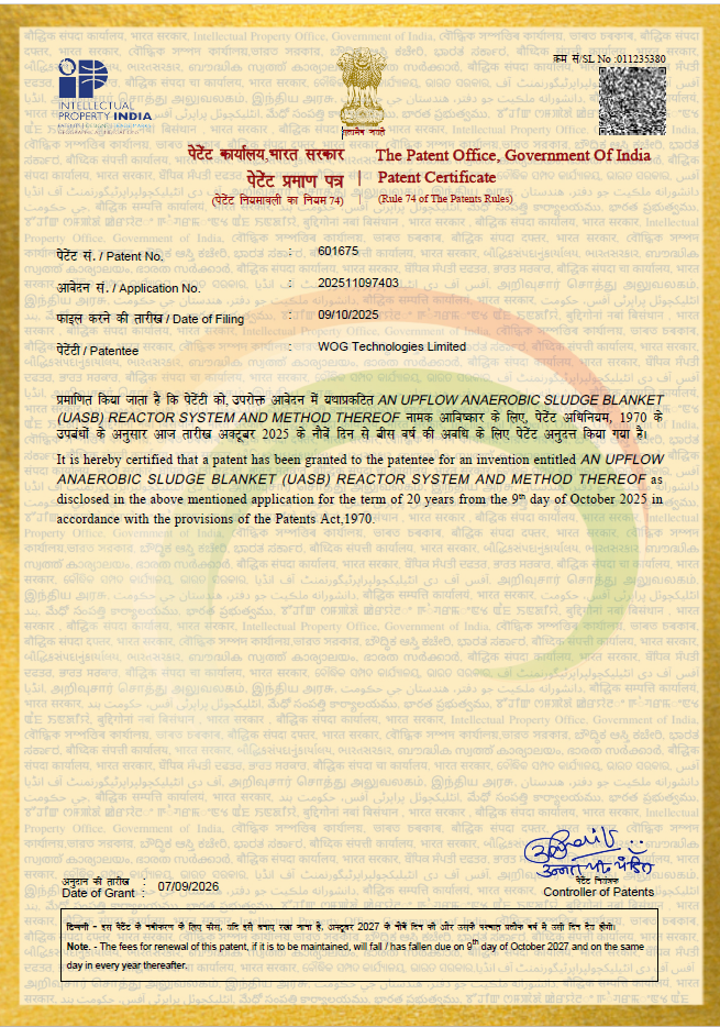 Patent Certificate